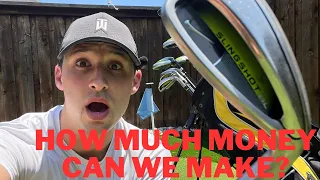 How much money can I make flipping used golf clubs in 90 days?