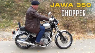 Уникальный мотоцикл JAWA 350 Chopper | Запуск двигателя после 4-х лет простоя