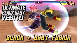 Goku Black and Baby Vegeta Fusion | The Ultimate Baby Black Vegito | DBZ Tenkaichi 3 (MOD)