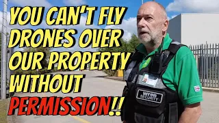 You can’t fly drones over our property without permission!!