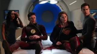 Iris and Mon-El Save Barry and Kara | The Flash 3x17 Musical Crossover