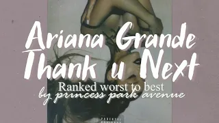 Ariana Grande - Thank U Next 💜🖤 Album Ranking