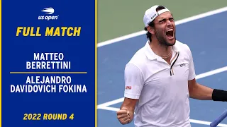 Matteo Berrettini vs. Alejandro Davidovich Fokina Full Match | 2022 US Open Round 4