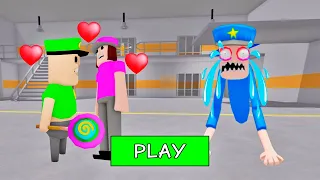 SECRET UPDATE | POLICE KID FALL IN LOVE WITH BABY POLICE GIRL? SCARY OBBY ROBLOX #roblox #obby