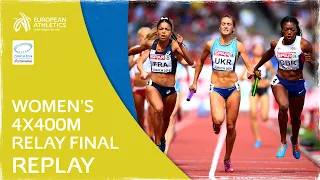 UNBELIEVABLE Finish - Women’s 4x400m Relay Final Zurich 2014