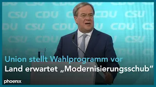 Union: Vorstellung des Wahlprogramms