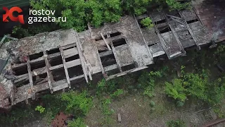 Кладбище поездов в Ростове-на-Дону с квадрокоптера