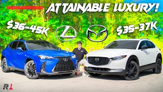 Mazda CX-30 Turbo vs Lexus UX Comparison / $40k Upscale Shootout!