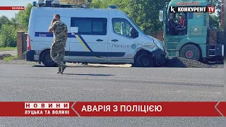 На Волині сталася ДТП за участю авто поліції