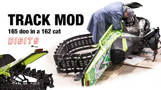Changing a track and drivers. 165 Ski-Doo track on a 162 Arctic Cat snowmobile?