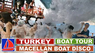 Турция Аланья / Пиратский корабль / Пенная дискотека / MACELLAN BOAT