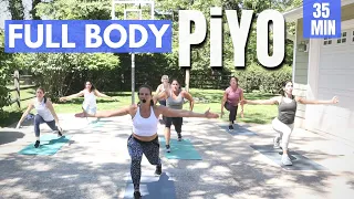 35 MIN PiYO Express Full Body & Yoga Flow Workout | Low Impact No Equipment at Home