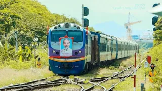 BEAUTIFUL TRAINS IN VIETNAM 2020 - (Đoàn tàu lửa có ảnh Bác Hồ thật đẹp)