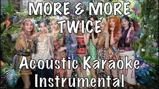 TWICE MORE & MORE acoustic karaoke instrumental