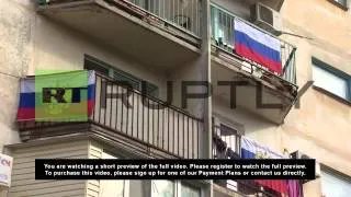Ukraine: Russian flags grace apartment buildings across Sevastopol