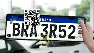 os carros que terão que usar a nova placa do Mercosul.