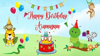 Happy Birthday Arumugam Image Wishes Kids Video Animation