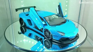 Lamborghini Aventador Liberty Walk Metallic Sky Blue by Autoart 1/18.