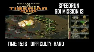 SPEEDRUN: C&C Tiberian Sun GDI Mission 13 (Hard). NO GLITCH.