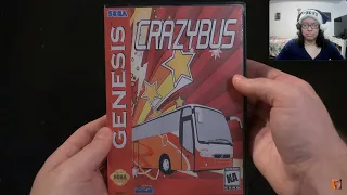 Angry Video Game Nerd (AVGN) CrazyBus (Sega Genesis) Reaction@JamesNintendoNerd