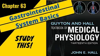 Guyton and Hall Medical Physiology (Chapter 63) REVIEW Gastrointestinal system Basics || Study This!