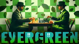 Double Knight, Rook And Queen Sacrifice!! | The Evergreen Game