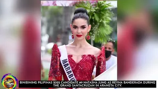 Binibini #9 Natasha Jung as Reyna Banderada during Grand Santacruzan 2022 in Araneta City