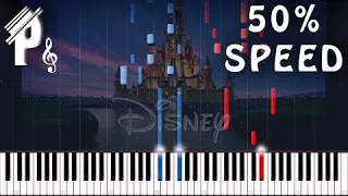 Disney Intro Advanced Piano Tutorial (full & half speed) | Piano Shire
