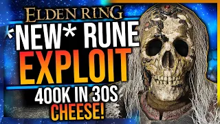 Elden Ring - 400K Runes In 30s! Cheese! NEW Rune Farm! Exploit! Level Up Fast! No AFK Farm Glitch!