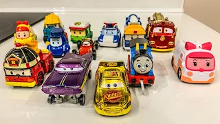 Clean up muddy minicars & disney car convoys! Thomas, Lightning McQueen, Percy, Sarge, Mini, Spoky