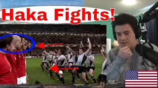 American Reacts TEMPLATE - HAKA RESPONSES AND FIGHTS