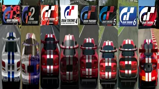 Evolution of the Dodge Viper GTS-R Team Oreca Race Car in Gran Turismo