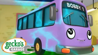 Bobby The Bus' Electric Makeover｜Gecko's Garage｜Funny Cartoon For Kids｜Learning Videos For Toddlers