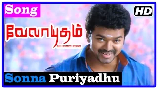 Velayudham Tamil Movie | Songs | Sonna Puriyadhu Song | Vijay leaves to Chennai | Hansika