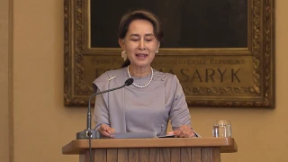 Aung San Suu Kyi at Charles University