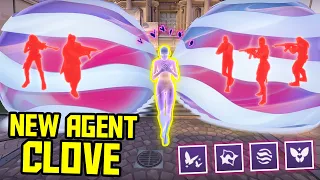 NEW AGENT CLOVE - ALL ABILITIES & INTERACTIONS EXPLAINED!