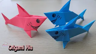 Origami Hiu | How To Make Origami Easy Shark
