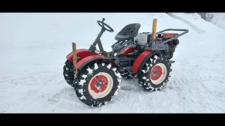 TZ-4K-14 Реверсивный трактор. часть 5 Winter. Snow. Drive