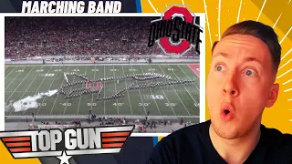 German reacts to OHIO STATE "TOP GUN" MARCHING BAND Halftime- Show!