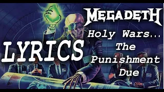 Megadeth - Holy Wars... The Punishment Due (LYRIC VIDEO)