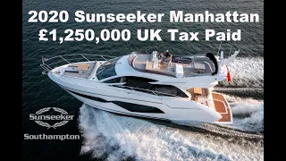 2020 Sunseeker Manhattan 52  For Sale - Full Tour & Seatrial - £1,250,000 Tax Paid