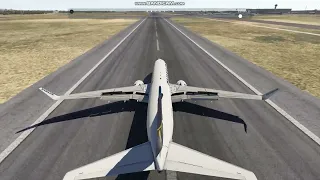 Turbulent landing Malaga