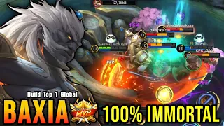 100% IMMORTAL!! Baxia Best Build Tank!! - Build Top 1 Global Baxia ~ MLBB