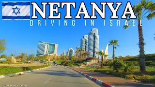 NETANYA🇮🇱נתניה CITY TRIP. DRIVING IN ISRAEL 2023, поездка по городу Нетанья Израиль, נסיעה בנתניה