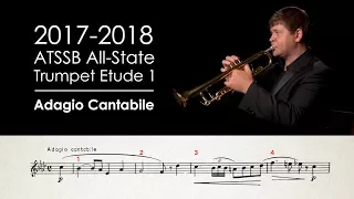 2017-2018 ATSSB All-State Trumpet Etude 1 - Adagio Cantabile