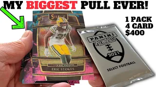 My BIGGEST SPORTS CARD PULL EVER! Cosmic Pack Panini Select Football 2021