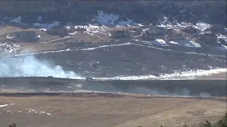 150-acre brush fire burning southwest of Castle Rock is 100% contained