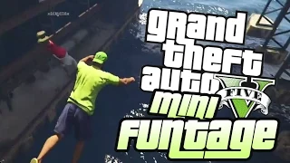 GTA 5 Mini Funtage: Long Jump From a Bridge, Punching War and Funny