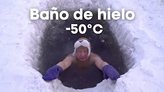 La rutina matutina de Yakutia: Baño de hielo -50°C