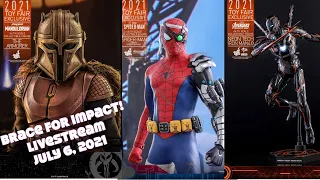 Live Stream 2021/ TOY FAIR thoughts & prices. Hot Toys Cyborg Spiderman, Armorer, Mark 50 NEON